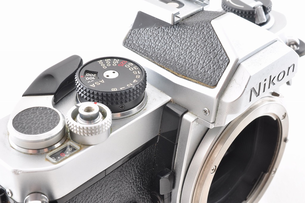 Nikon FM Silver 35mm manual focus SLR film camera body Only